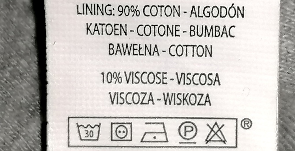 Símbolos de lavado,en las etiquetas de ropa