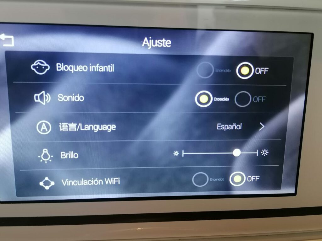 Reconfiguración pantalla lavadora HAIER
